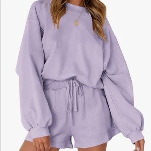 Amazon Purple sweatshirt set